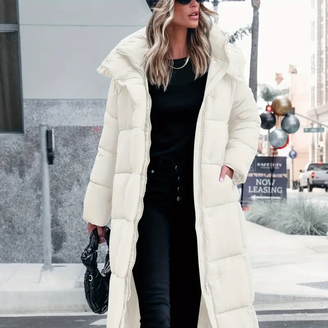 Ann-Marie | Stylish Long Women's blanket puffa jacket