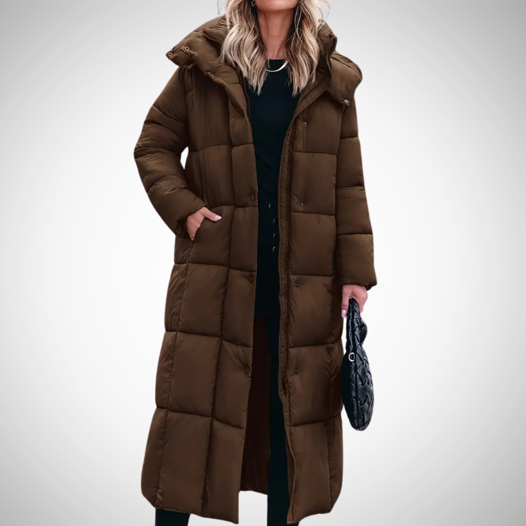 Ann-Marie | Stylish Long Women's blanket puffa jacket