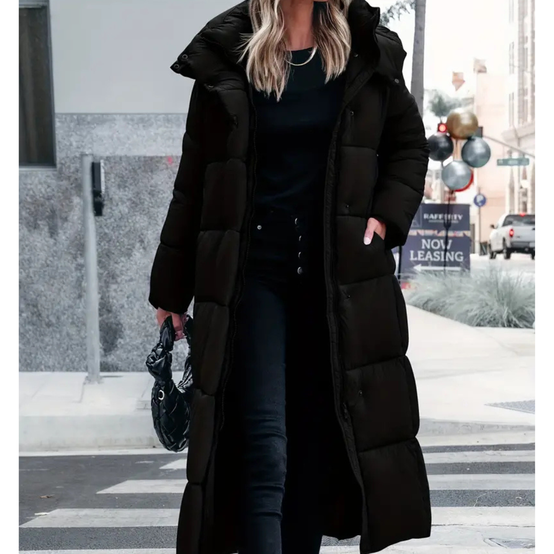 Ann-Marie | Stylish Long Women's blanket puffa jacket