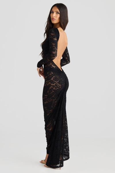 Laura | Women’s Lace Open-Back Maxi Dress