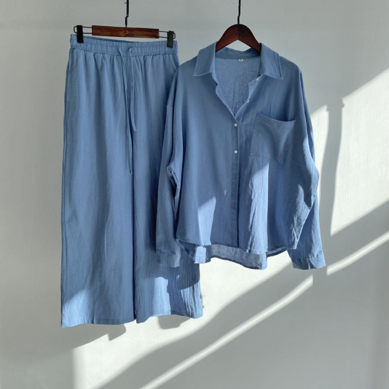 Lindsay | 2-piece set | Shirt & wide trousers