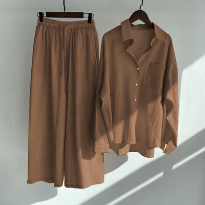 Lindsay | 2-piece set | Shirt & wide trousers