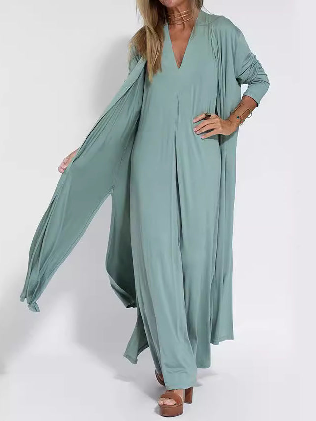 Emma/ Casual Solid Color Cardigan