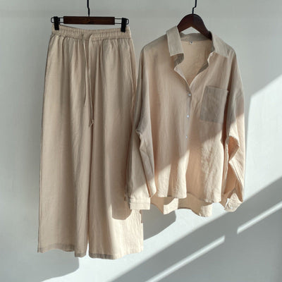 Lindsay | 2-piece set | Shirt & wide trousers