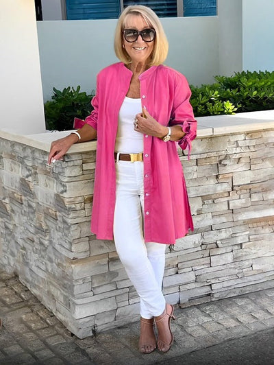 Nora I Cotton Long Jacket