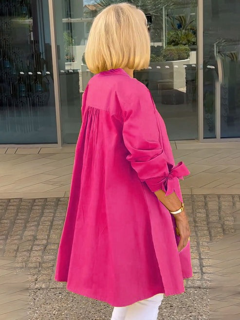 Nora I Cotton Long Jacket