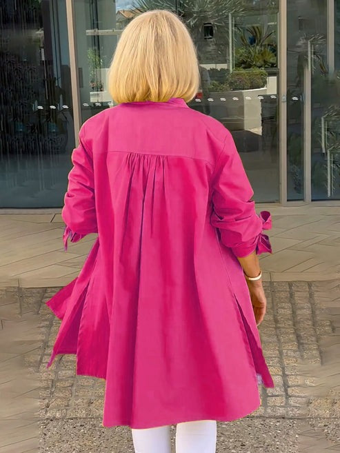 Nora I Cotton Long Jacket