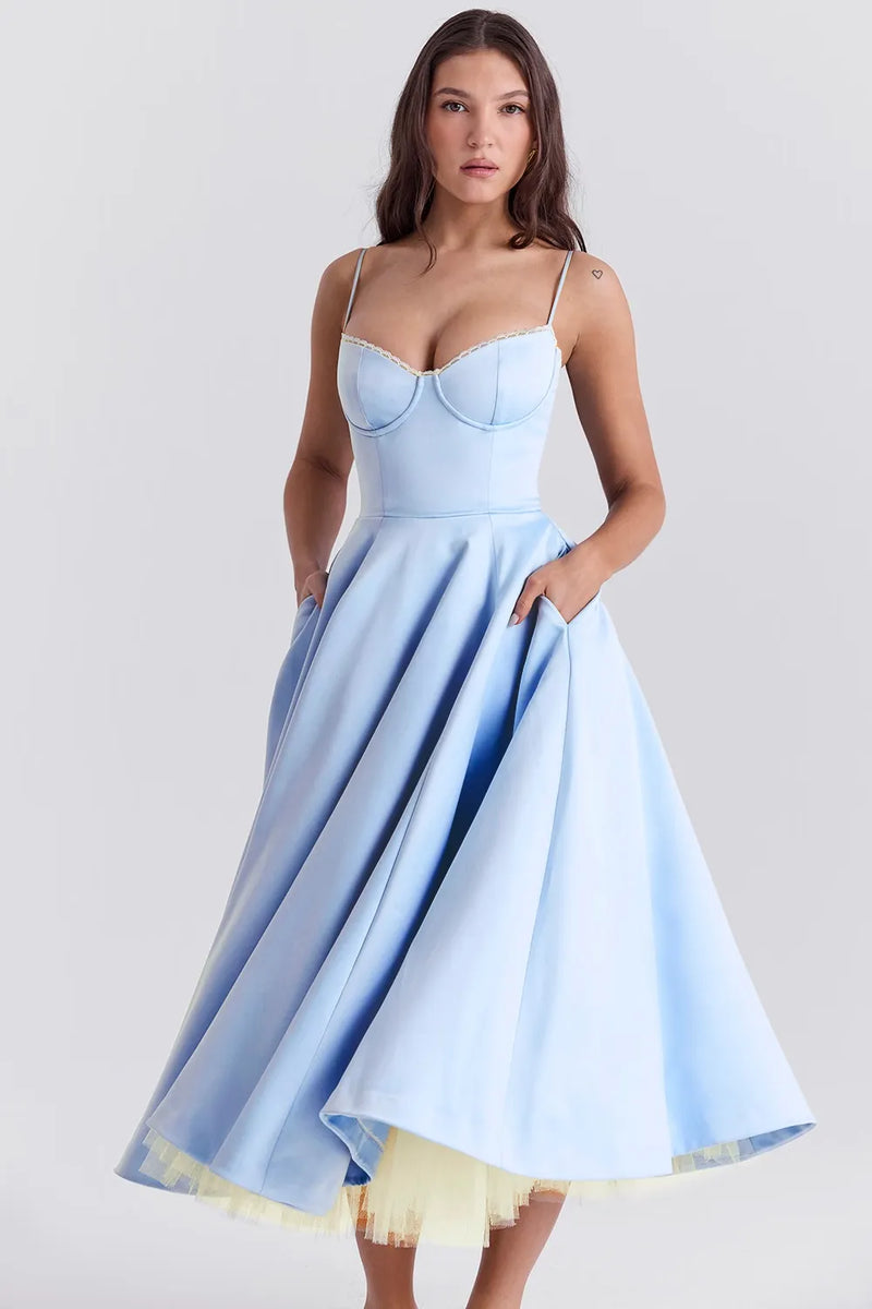OPAL MIDI DRESS