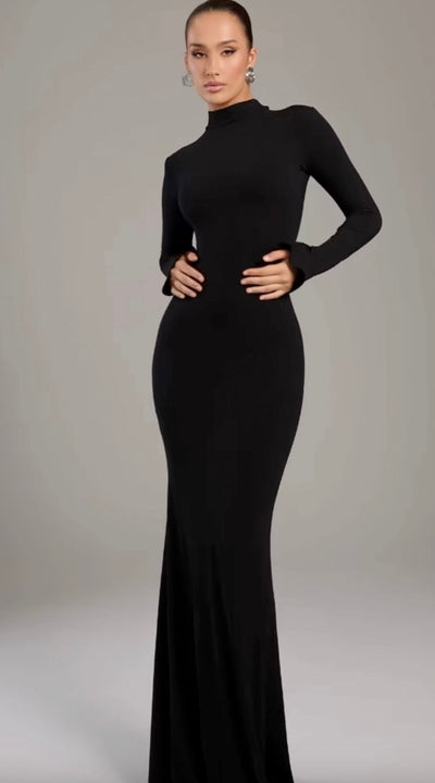 Madelyn｜Turtleneck Maxi Dress