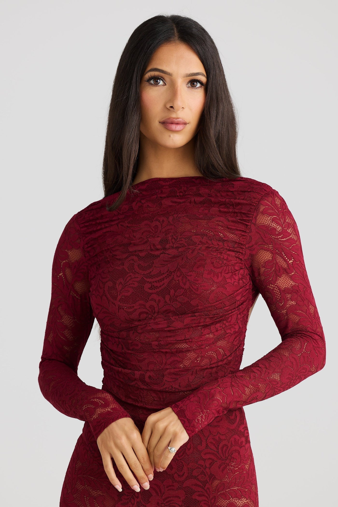 Laura | Women’s Lace Open-Back Maxi Dress