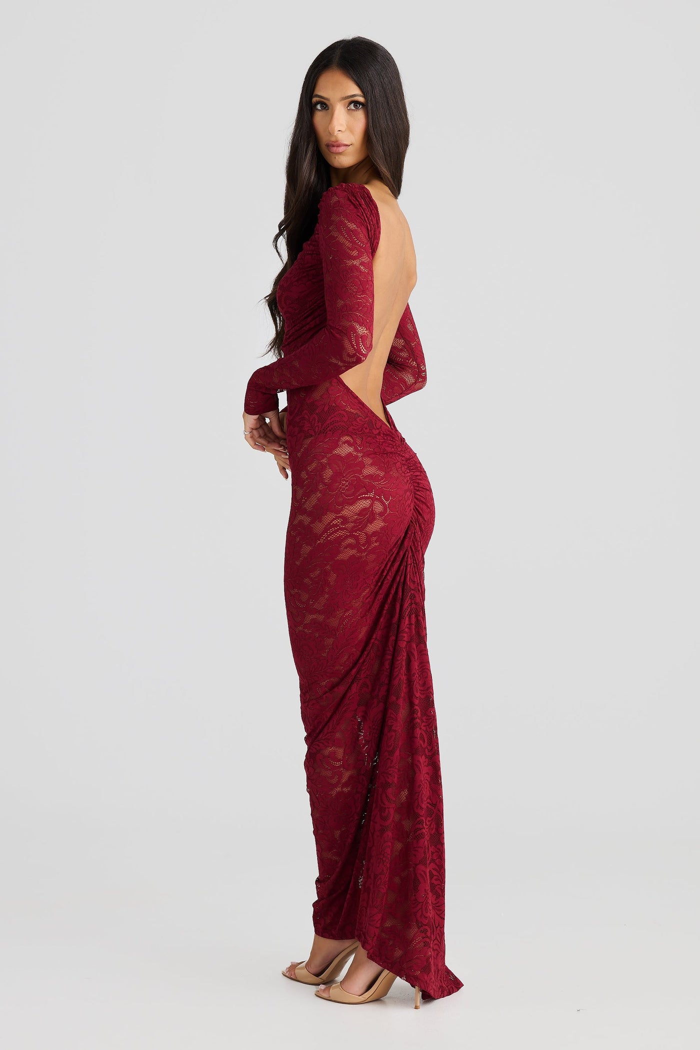Laura | Women’s Lace Open-Back Maxi Dress
