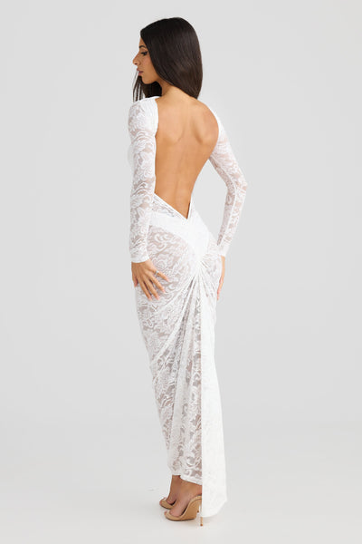 Laura | Women’s Lace Open-Back Maxi Dress