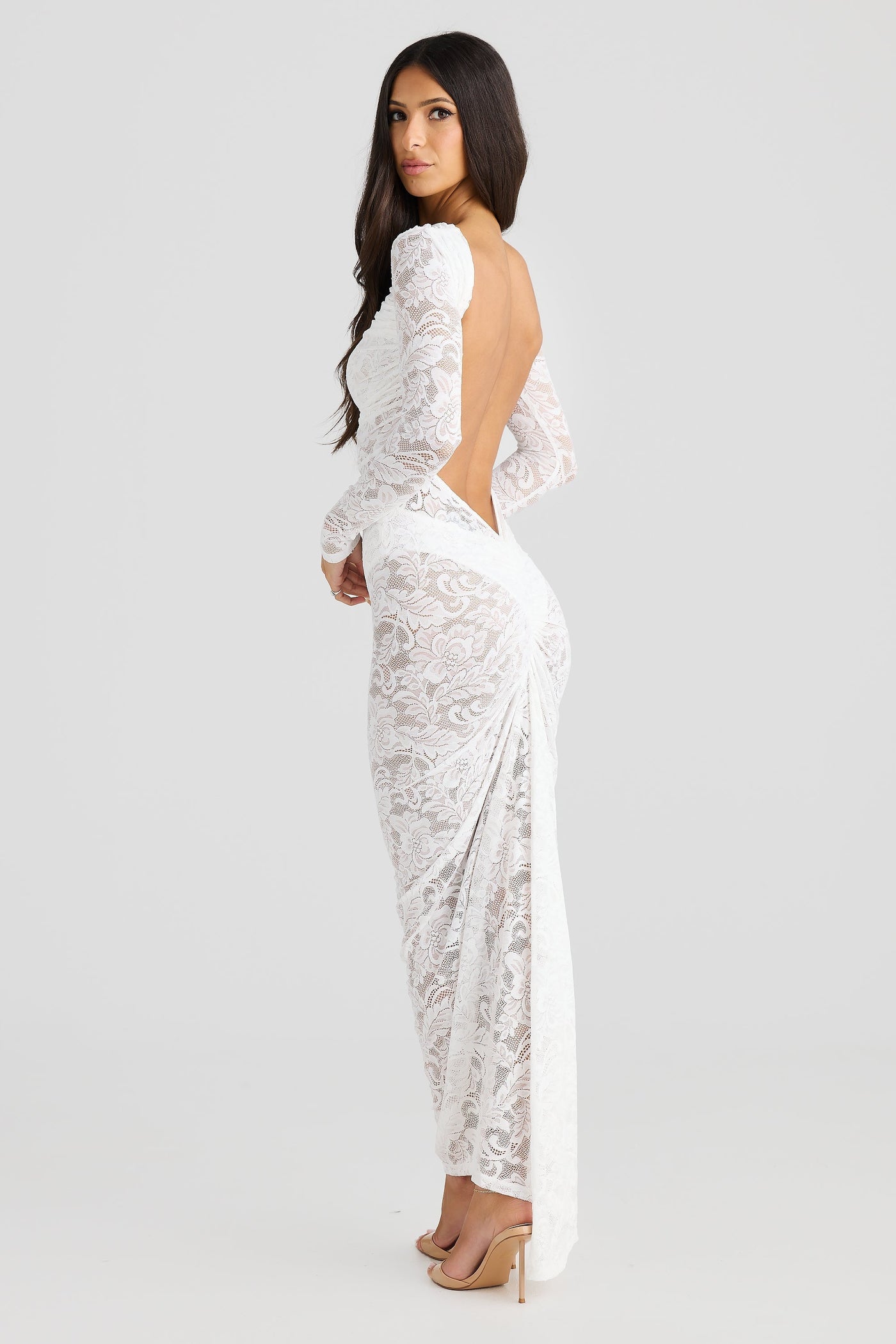 Laura | Women’s Lace Open-Back Maxi Dress