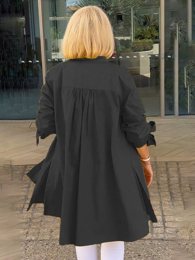 Nora I Cotton Long Jacket