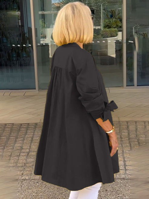 Nora I Cotton Long Jacket