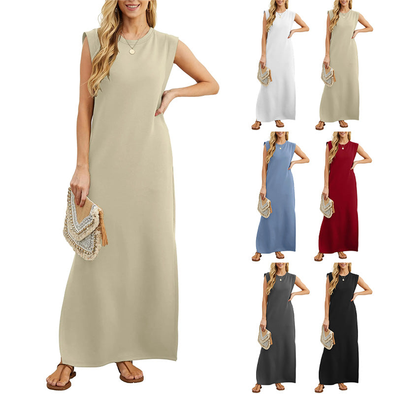 Samantha | Long Fluid Anti-Wrinkle Dress