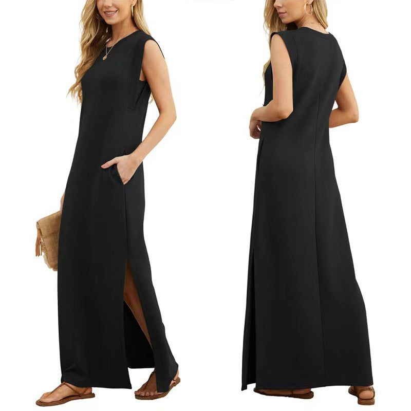 Samantha | Long Fluid Anti-Wrinkle Dress