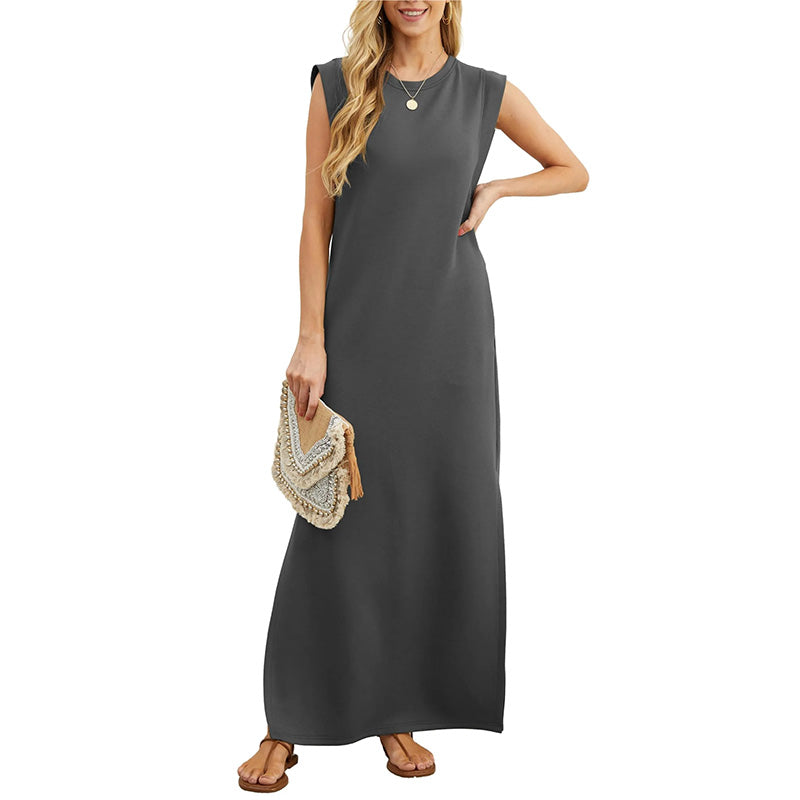 Samantha | Long Fluid Anti-Wrinkle Dress