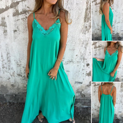 Bianca | Luxurious Teal Maxi Dress