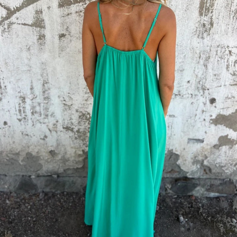 Bianca | Luxurious Teal Maxi Dress