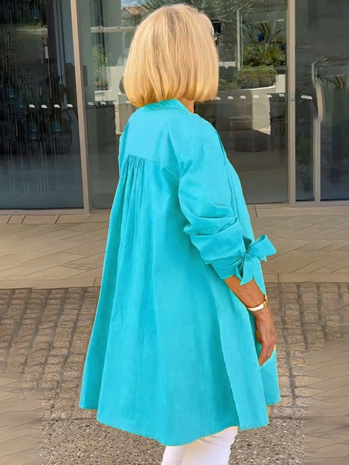 Nora I Cotton Long Jacket