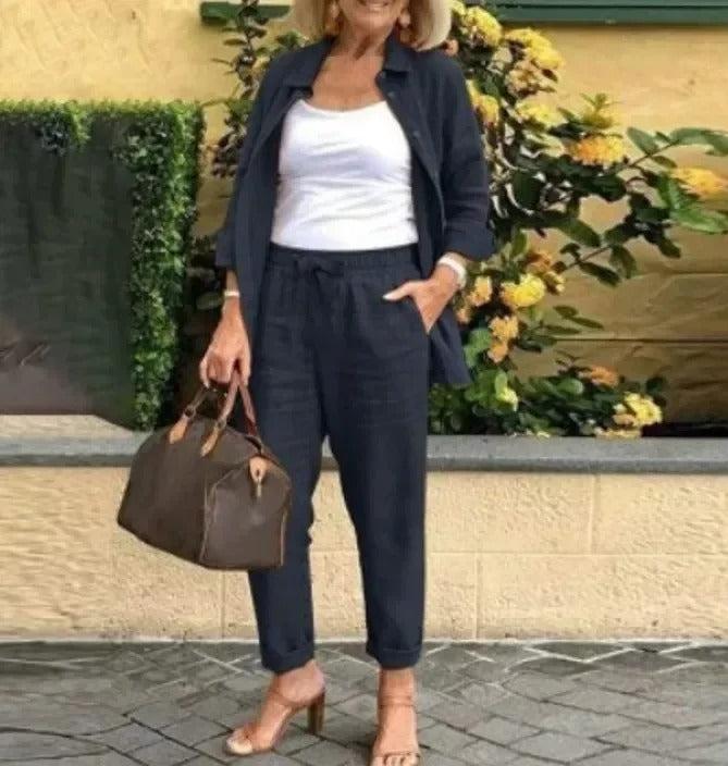 Avery I Comfort Blouse & Pant Set