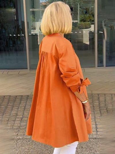 Nora I Cotton Long Jacket