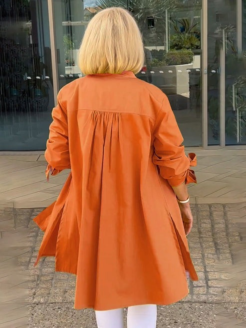 Nora I Cotton Long Jacket