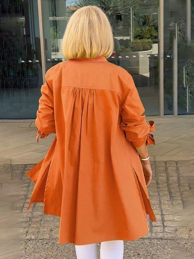 Nora I Cotton Long Jacket