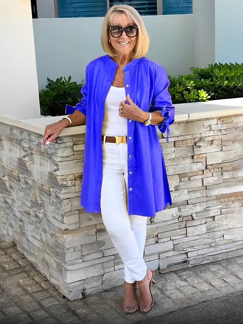 Nora I Cotton Long Jacket